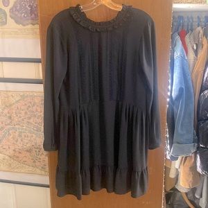 Size Small Sunday Best Black Raleigh Long Sleeve Dress